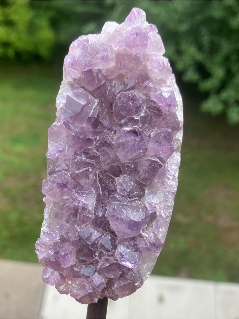 Amethyst Crystal Cluster Decorative Accent - Purple